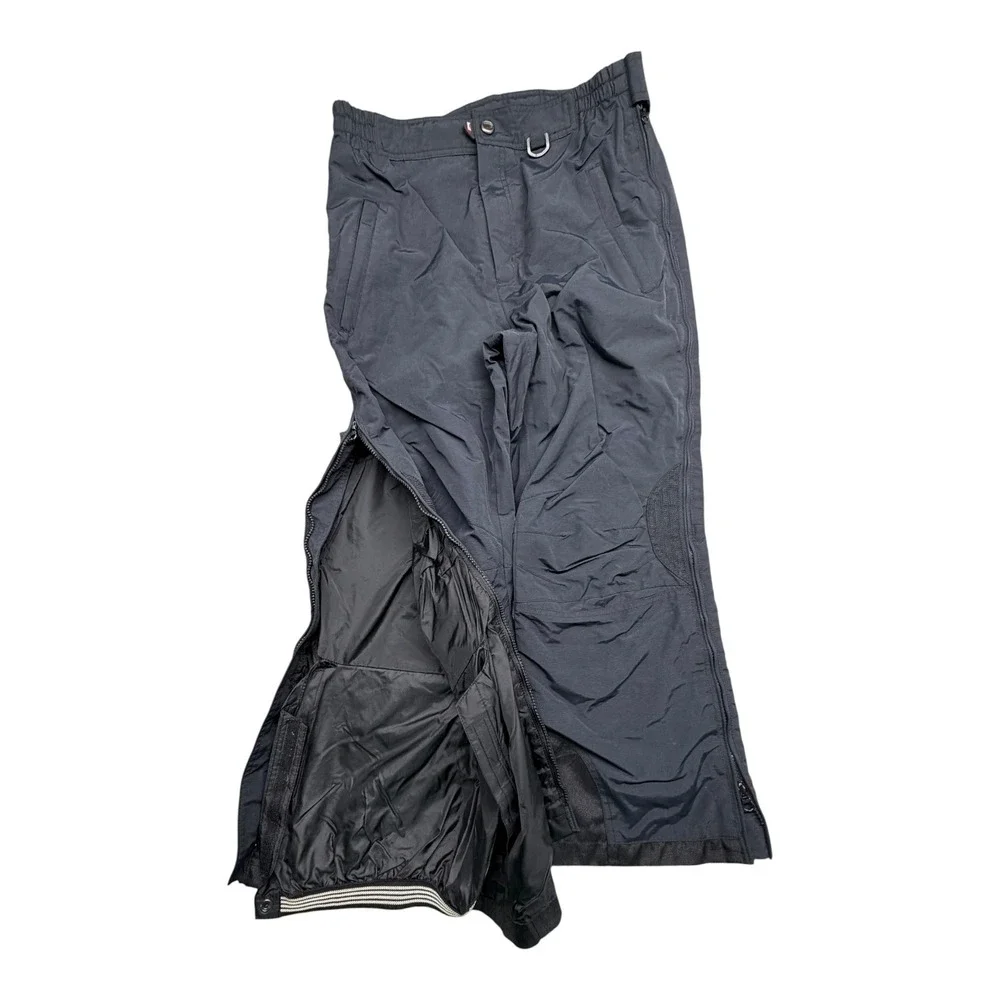 Marker Mens Black Ski Pants Full Side Zip Winter Snow Trousers Size Medium